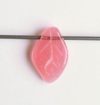 Leaf Bead - Pink