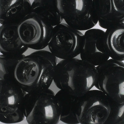 Mushroom Button Bead - Black