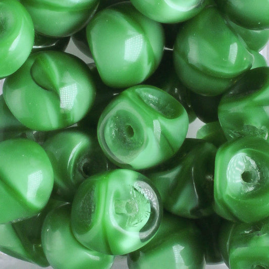 Mushroom Button Bead - Green