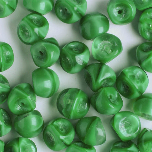 Mushroom Button Bead - Green