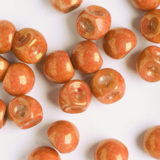 Mushroom Button Bead - Orange
