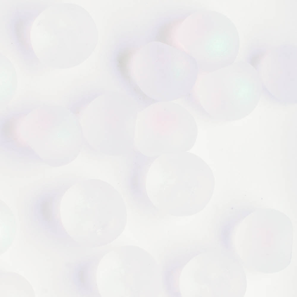 Mushroom Button Bead - Matte Clear AB