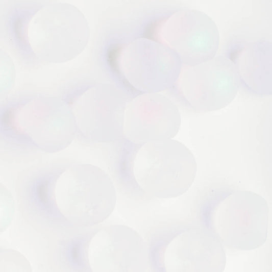 Mushroom Button Bead - Matte Clear AB