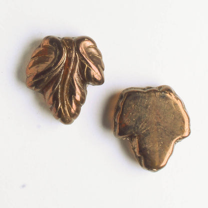 Leaf Bead - Bronze