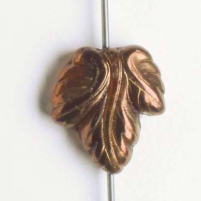 Leaf Bead - Bronze
