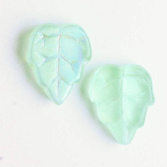 Leaf Bead - Green AB
