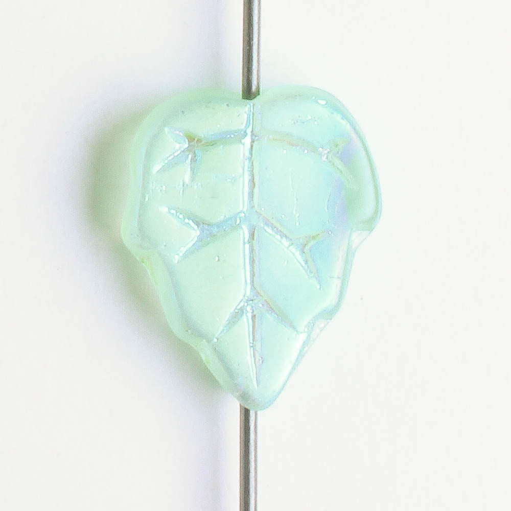 Leaf Bead - Green AB