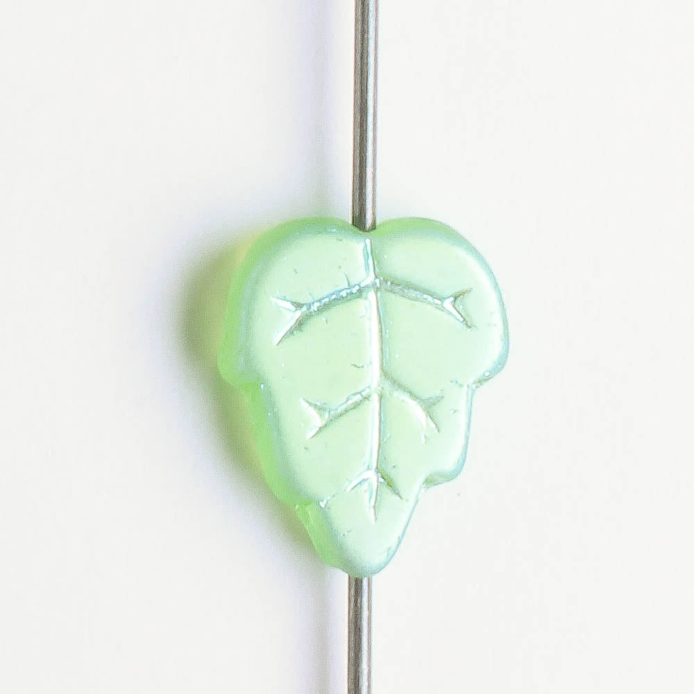 Leaf Bead - Green AB