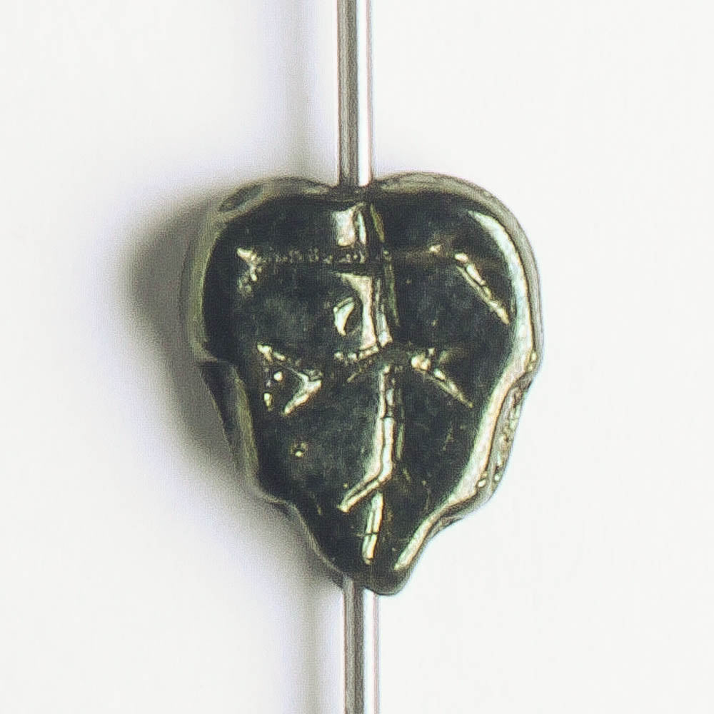 Leaf Bead - Dark Green