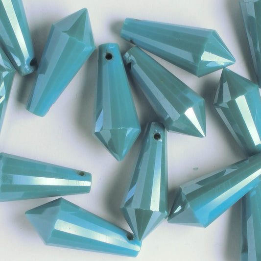 Crystal Drop Bead - Steel Blue