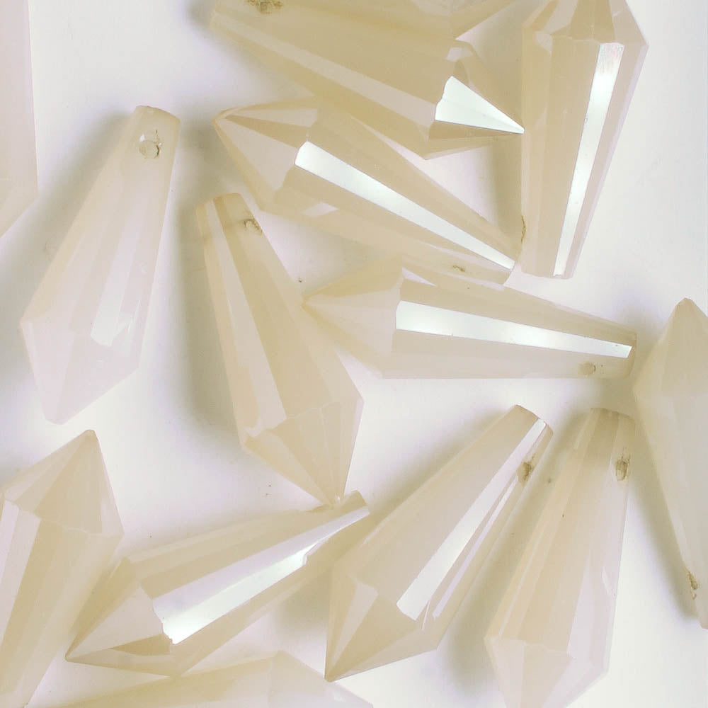Crystal Drop Bead - Ivory
