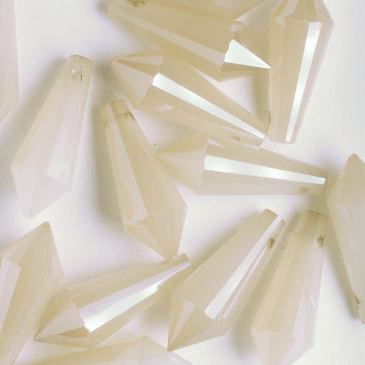 Crystal Drop Bead - Ivory