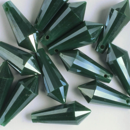 Crystal Drop Bead - Deep Teal