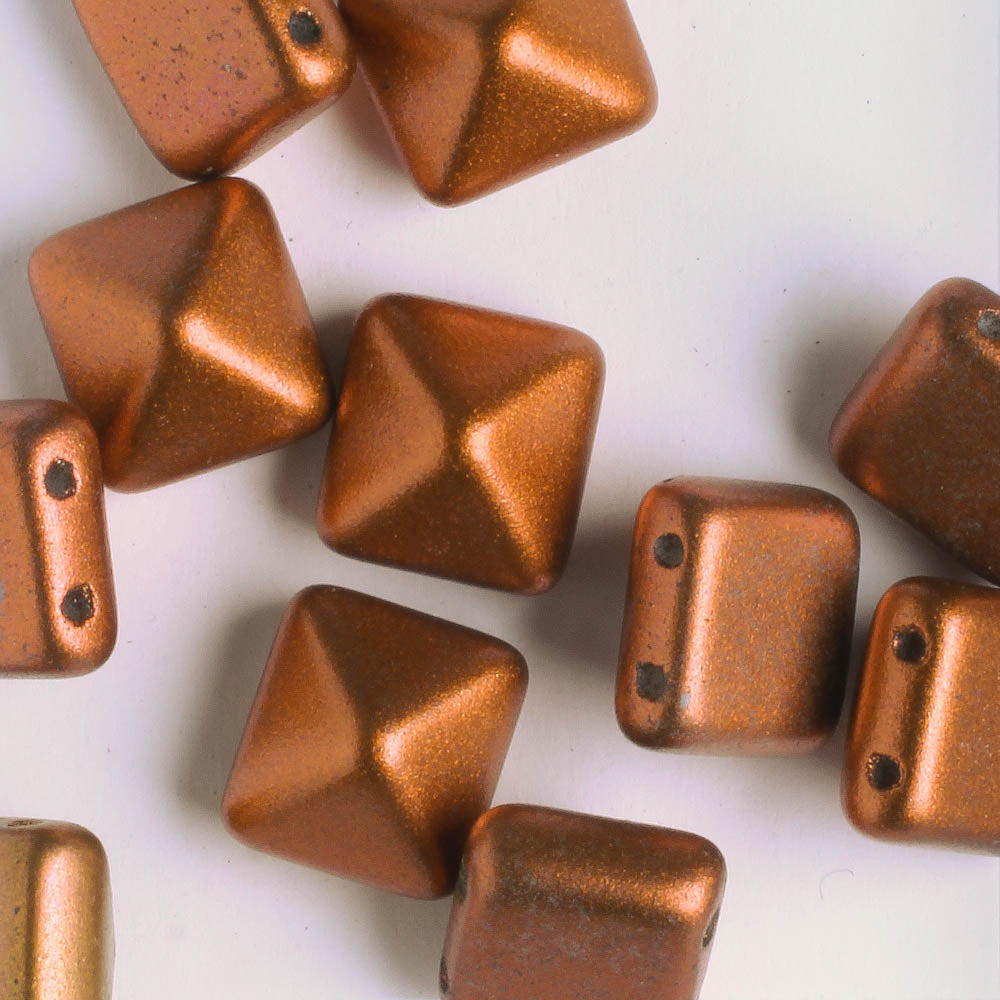 12mm Pyramid Stud - Bronze Red