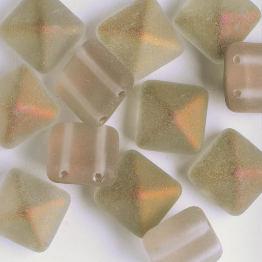 12mm Pyramid Stud - Matte Grey Iris