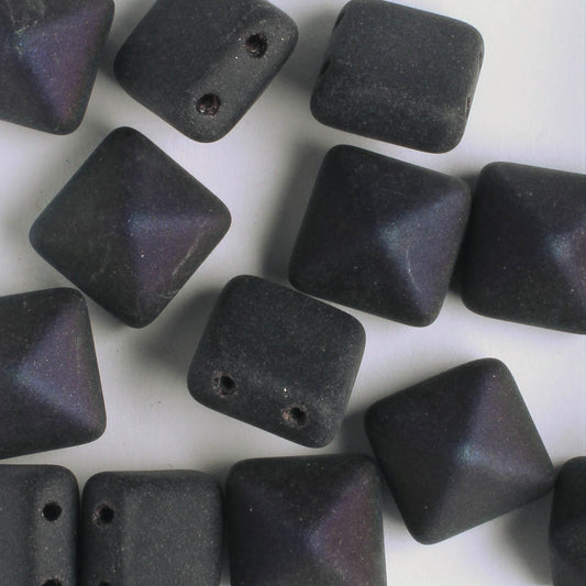 12mm Pyramid Stud - Matte Black Iris