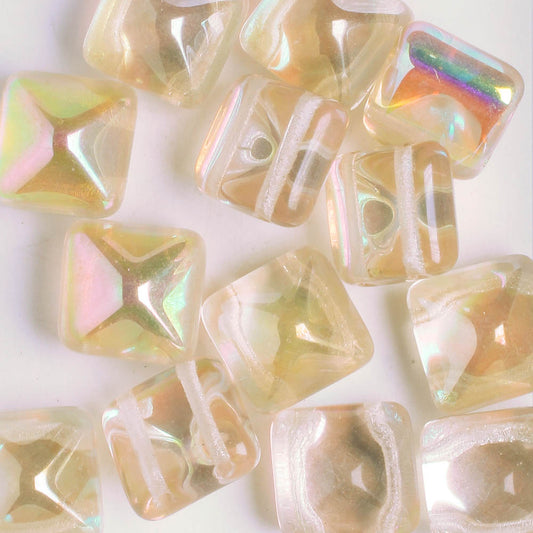 12mm Pyramid Stud - Citrine Iris