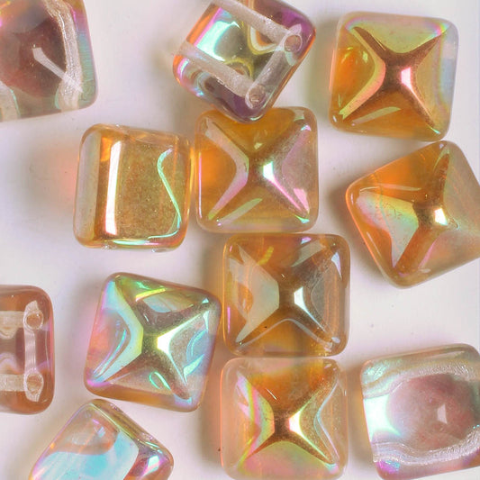12mm Pyramid Stud - Topaz Iris