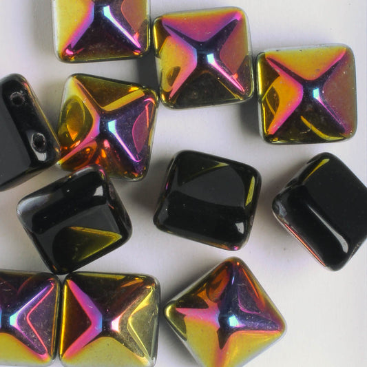 12mm Pyramid Stud - Black Iris AB