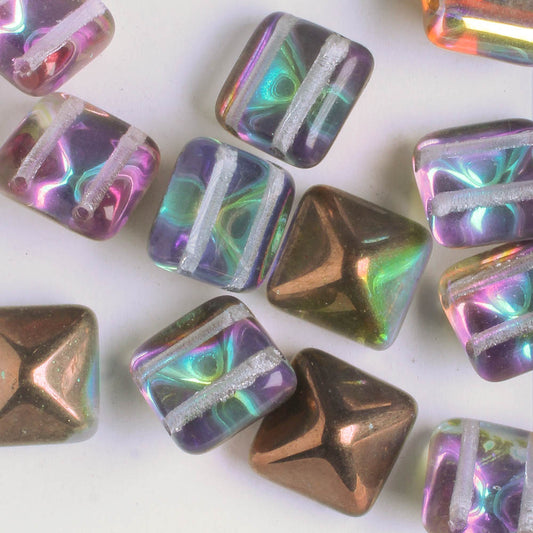 12mm Pyramid Stud - Copper Iris