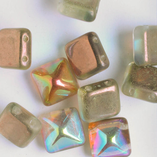 12mm Pyramid Stud - Topaz Iris