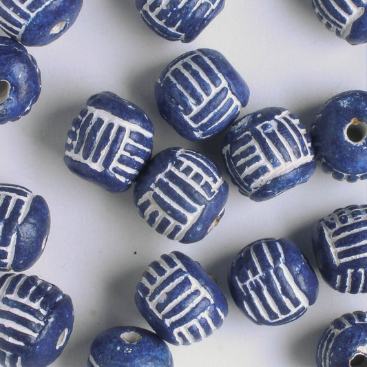 Blue Clay Bead