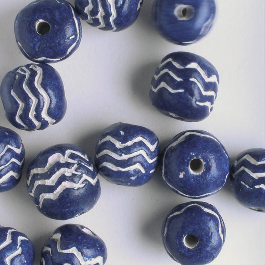 Blue Clay Bead