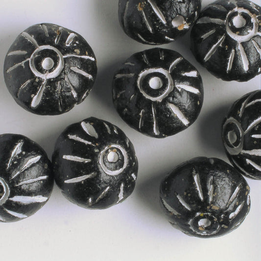 Black Clay Bead
