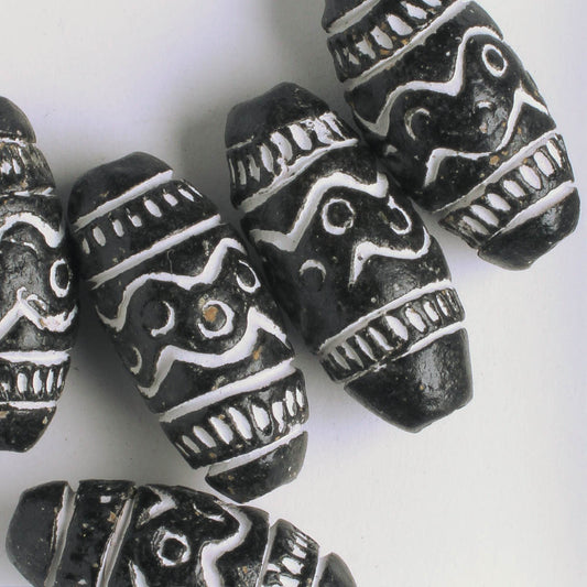 Black Clay Bead