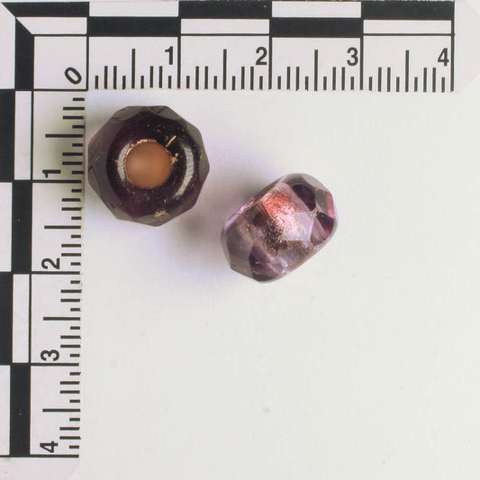 8x12mm Large Hole Roller Bead Wine and Copper