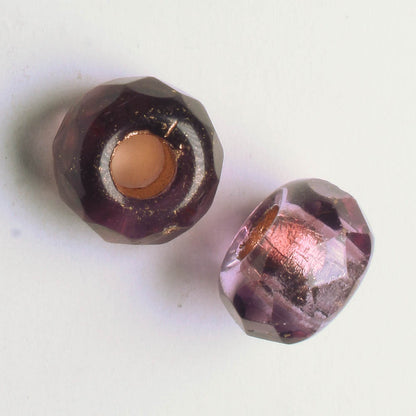 8x12mm Large Hole Roller Bead Wine and Copper