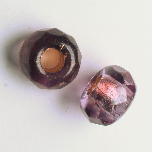 8x12mm Large Hole Roller Bead Wine and Copper