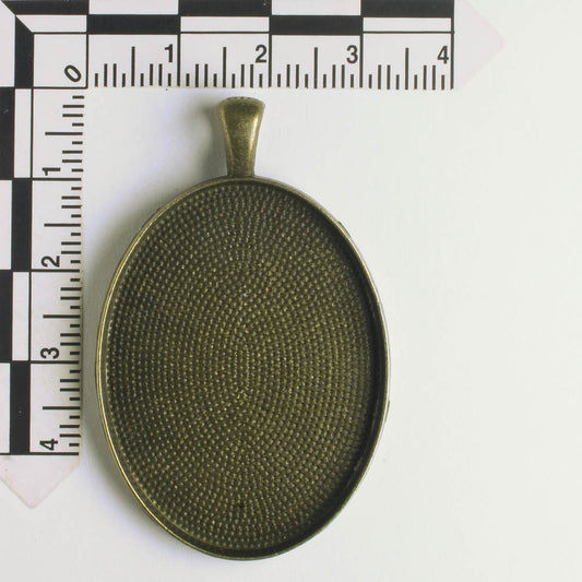 Pendant Bezel - Brass