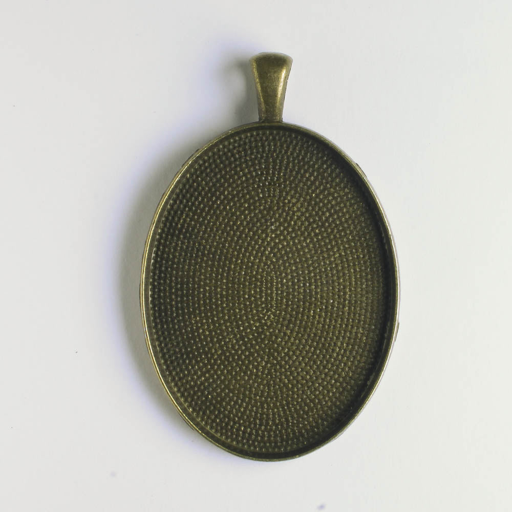 Pendant Bezel - Brass