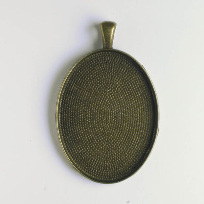Pendant Bezel - Brass