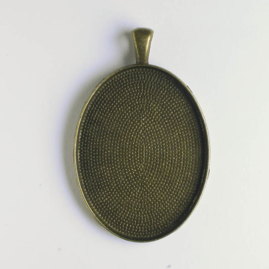Pendant Bezel - Brass