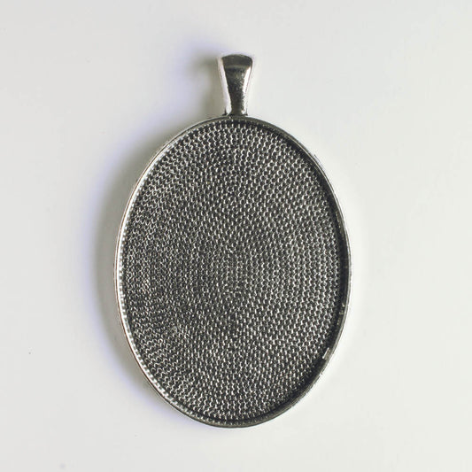 Pendant Bezel - Silver