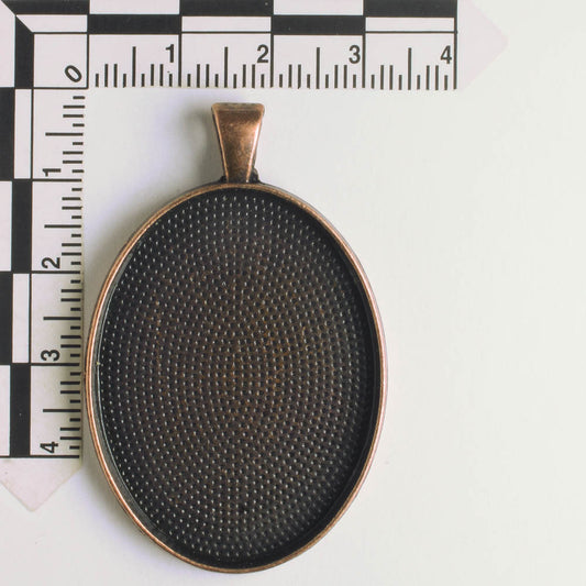 Pendant Bezel - Antique Copper