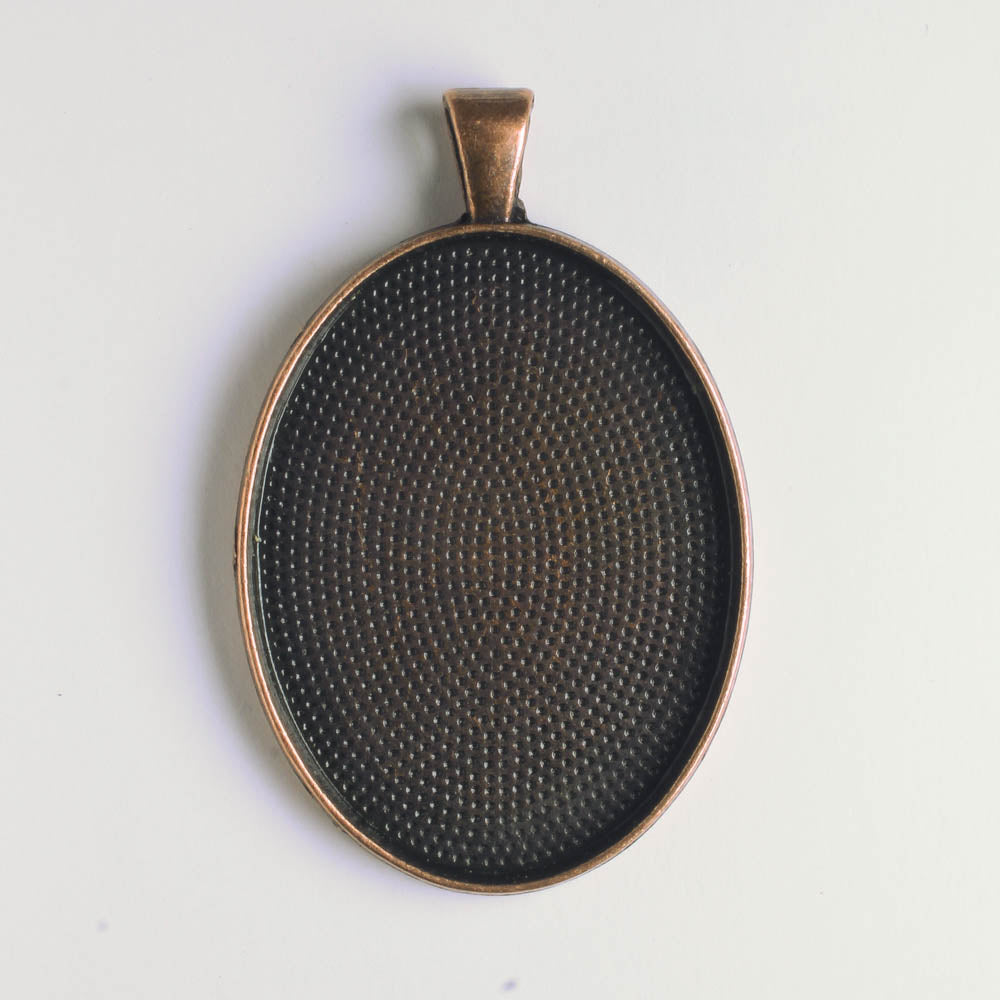 Pendant Bezel - Antique Copper