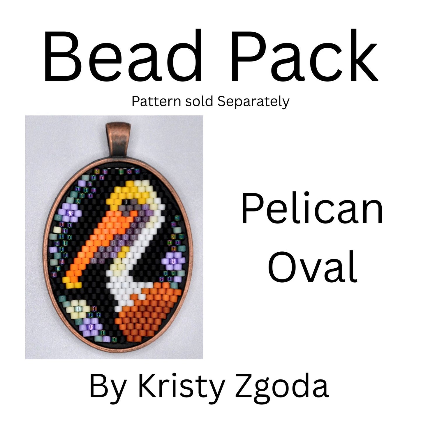 Pelican Oval Bead Pack