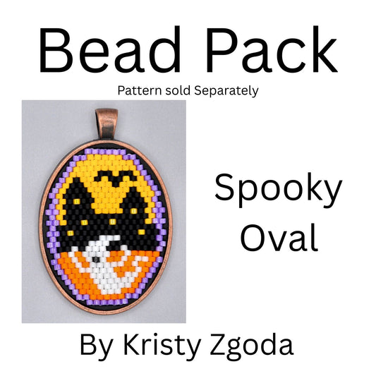 Spooky Oval Bead Pack