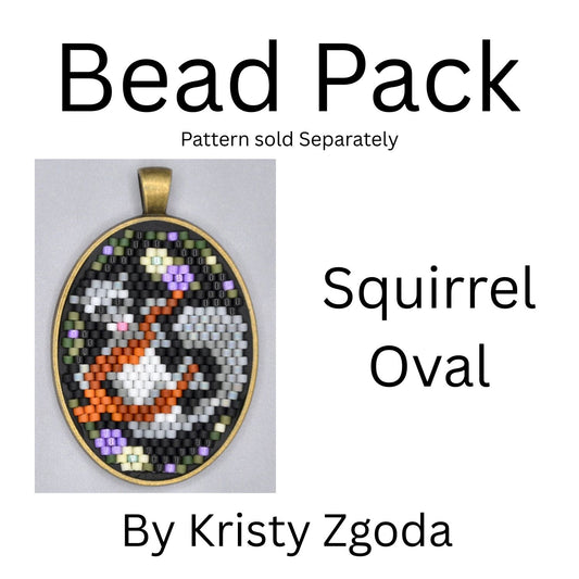 Squirrel Oval Bead Pack
