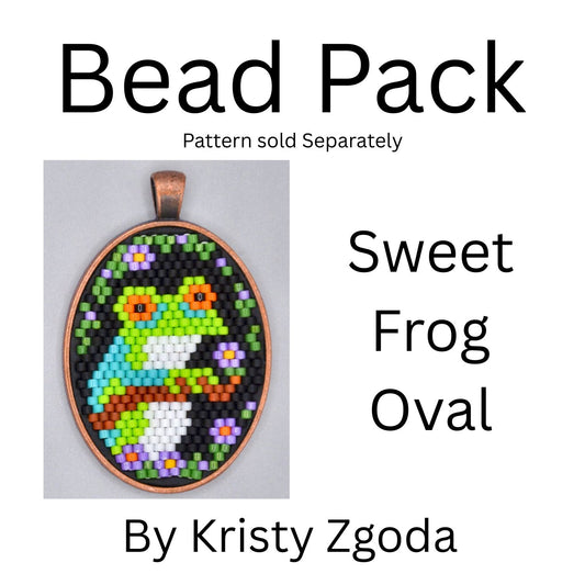 Sweet Frog Oval bead Pack