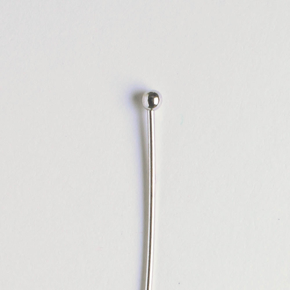 Ball Headpin, Silver  7/8"