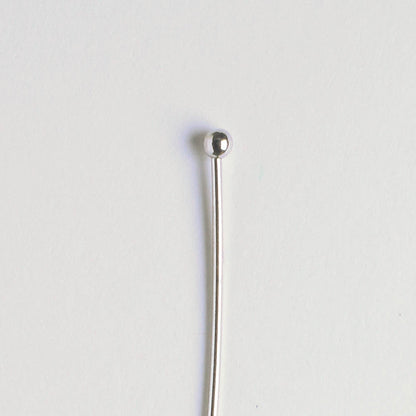 Ball Headpin, Silver  7/8"