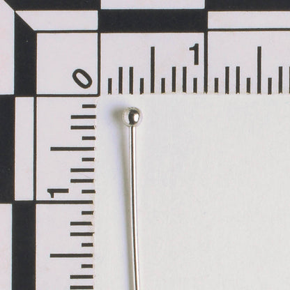 Ball Headpin, Silver  7/8"