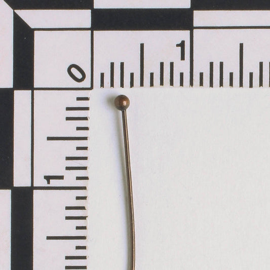 Ball Headpin, Antique Copper 1"