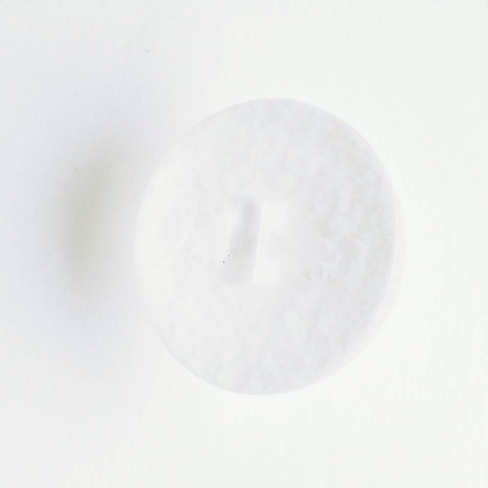 White Plastic Pearl Button