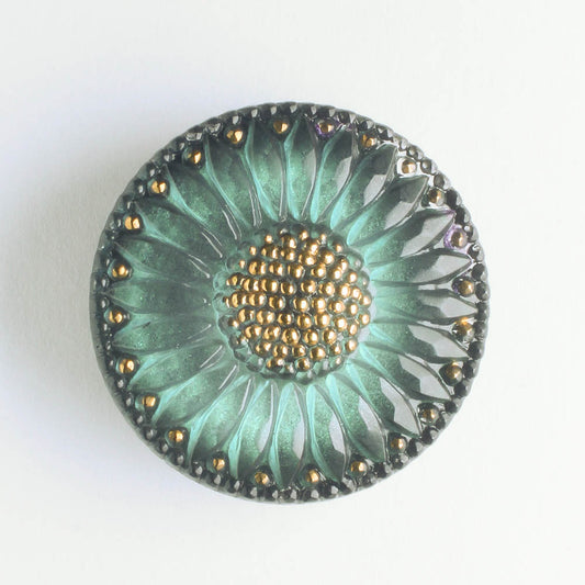 Sunflower Button - Green
