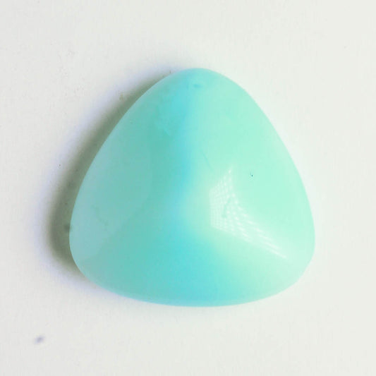 Cabochon Turq Glass Triangle